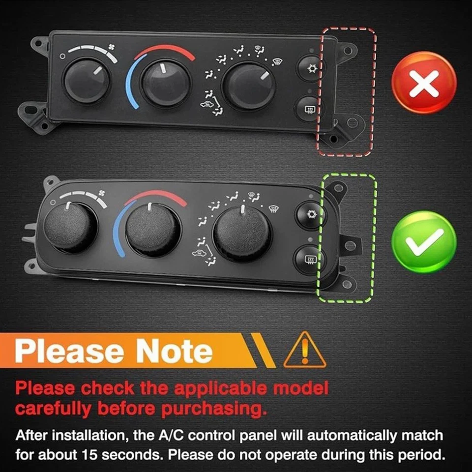 Módulo de control de clima HVAC para Dodge Dakota 2001-2004 Ram1500 Ram2500 Ram3500 Foto 3 de 4