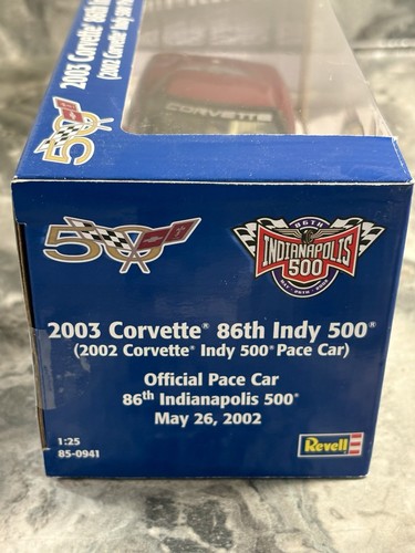 PAIR OF 2 Revell 1:25 86th Indy 500 Pace Car 2002 Chevrolet Corvette Red PROMO - Picture 9 of 12