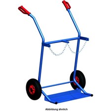 VARIOfit® Stahlflaschenkarre für 2 x 20 Liter Gasflaschen, TÜV-geprüft