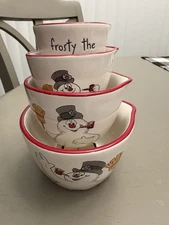Rae Dunn Frosty The Snowman Measuring Cup Set