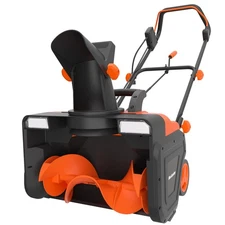 20-Inch 15-Amp Corded Electric Snow Blower 25ft Snow Throwing Distance