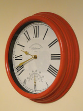 Westminster Clock Co. Richmond England Wall Clock Thermometer Indoor or Outdoor