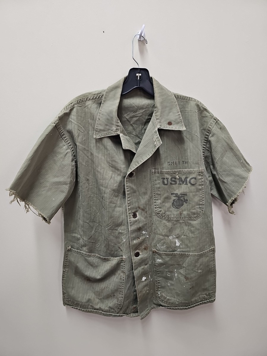 本物WWII USMC Marine Corp P41 HBT Jacket. Authentic US WWII Marine Corp P41 HBT Jacket USMC WW2 Uniform