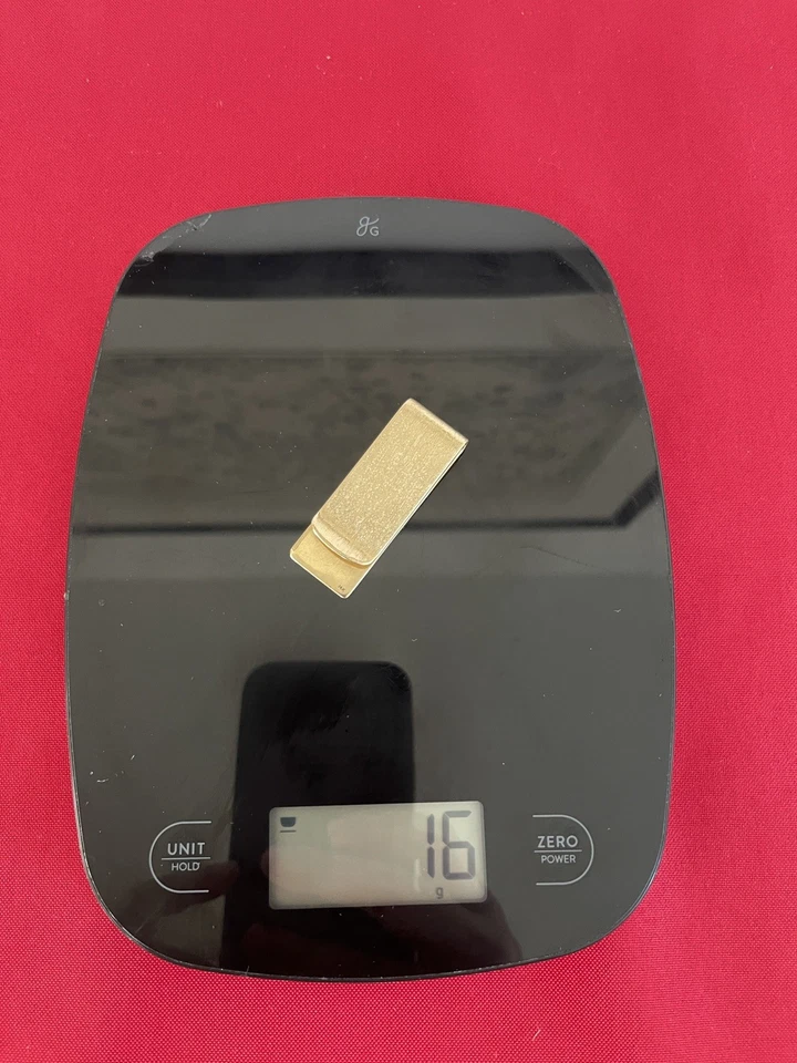 14K Solid Gold Money Clip - Family Heirloom - Image 3 of 3