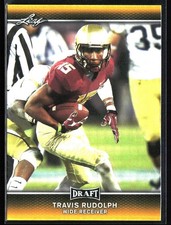 2017 Leaf Draft #68 Travis Rudolph Gold