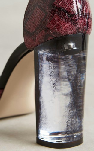 Anthropologie Noha Cap Toe Heel Pumps Shoe Italy by Deimille Size 8/39 $449 - Picture 12 of 12