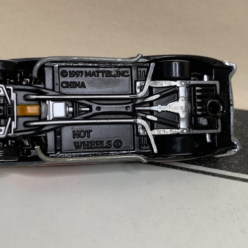 CUSTOM Hot Wheels 100% 1957 Oldsmobile Olds 88 Black w/Flames/Exhaust/White Wall - Picture 15 of 15