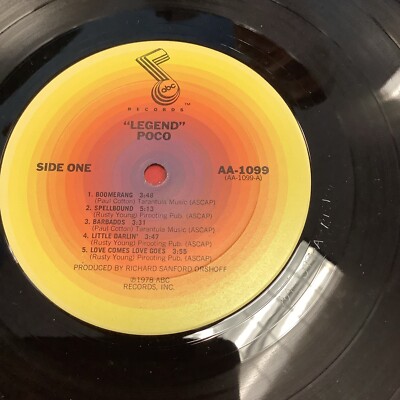 未開新品LP　MichaelViner'sIncredibleBongoRock Poco – Legend 1978 LP VInyl ABC Records AA-1099 Gloversville