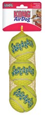 Kong Squeaker Green Rubber Pet Tennis Balls Medium