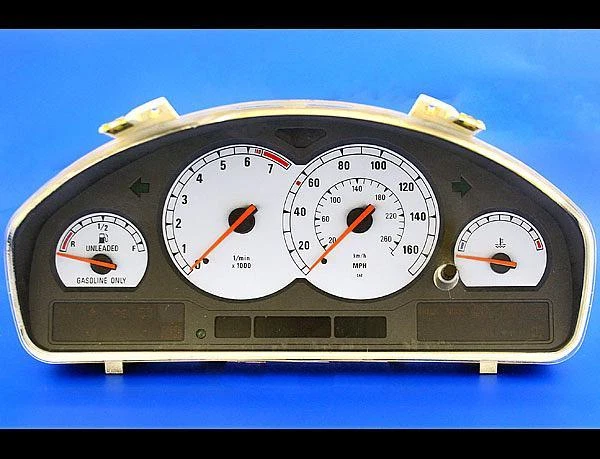 Medidores de cara blancos para BMW 850CI 840CI 1991-1998 160 MPH Foto 2 de 4
