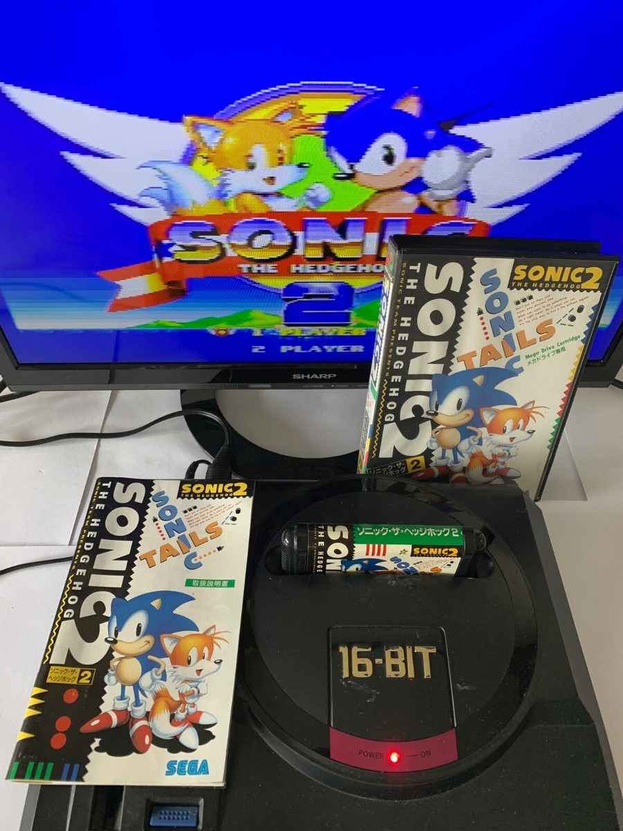 Sonic The Hedgehog 2 NTSC-J Sega Mega Drive MegaDrive Tested 1992