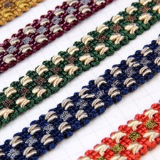 Tresse 11M Braid Pour Finition Couture DIY Ameublement Polyester 18mm