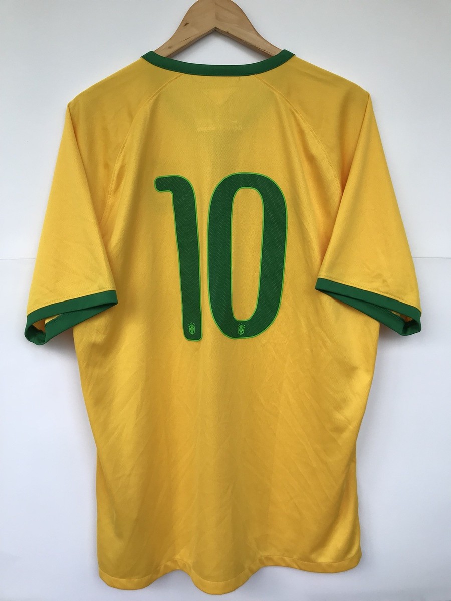 BRASIL 2014 NIKE HOME FOOTBALL SOCCER SHIRT JERSEY CAMISETA #10 | eBay