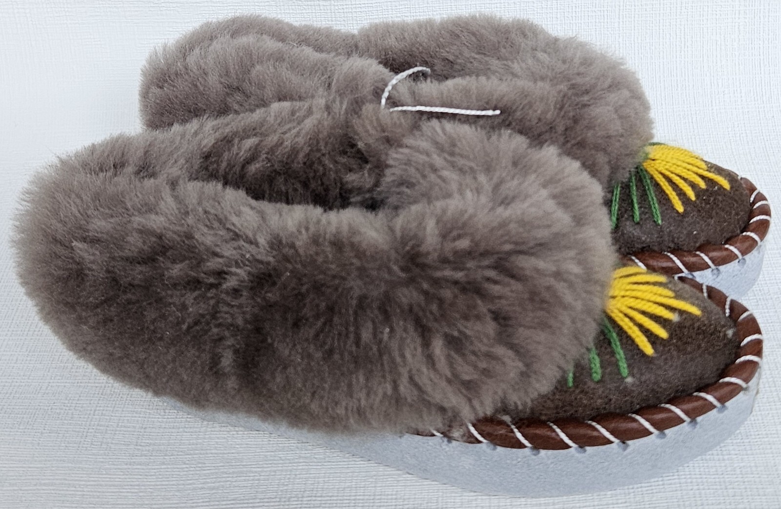 APL PELLICCIA DI AGNELLO PANTOFOLE CALDE taglia 32 NUOVE pelle di pecora pelle fatte a mano (9)