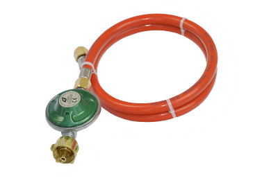 Geeignet für Gaskühlschränke und-grills 30 mbar Länge 1m Gasschlauch Regler-Kit