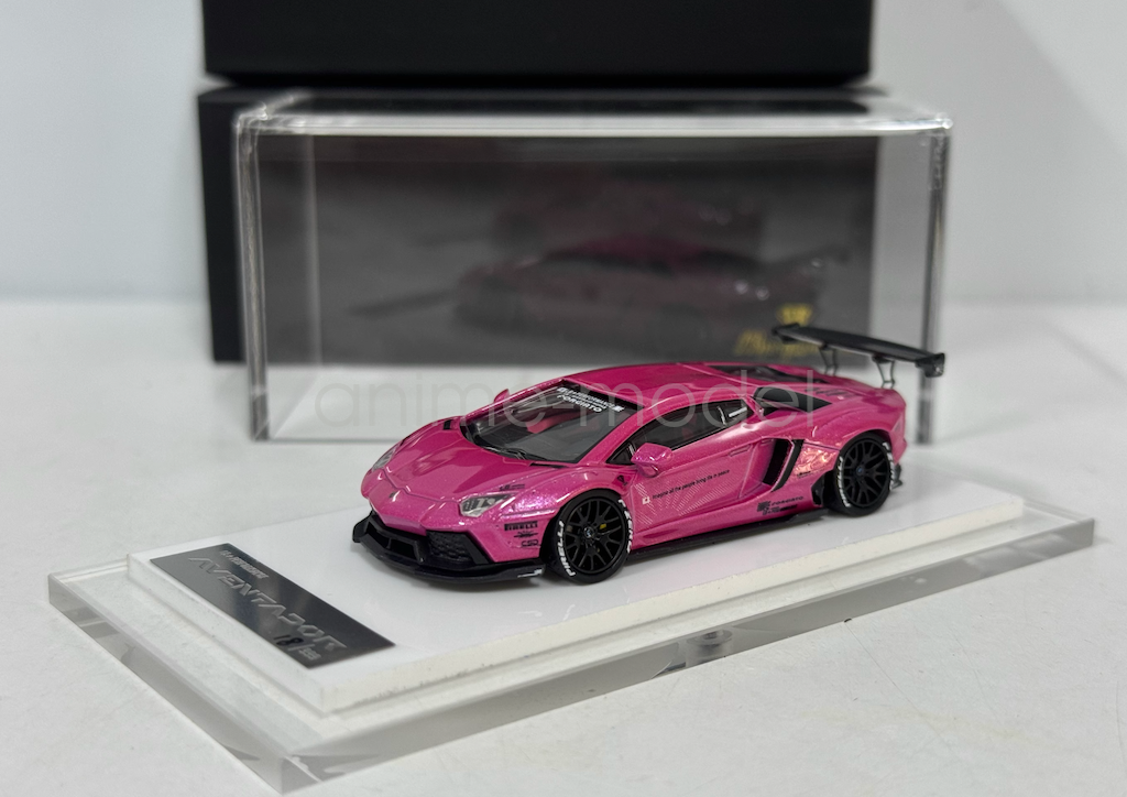 Onemodel 1:64 Hot Pink LP700 Aventador LB Sports Diecast Resin Car