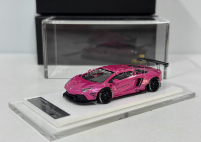 Onemodel 1:64 Hot Pink LP700 Aventador LB Sports Diecast Resin Car