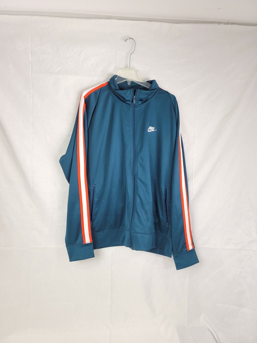 orange and green nike windbreaker