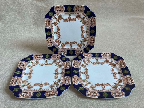 3er Set Vintage St Michael Square China Beilagenteller Marks And Spencer 1932 - Bild 1 von 5