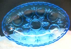 Vintage Ice Blue Anchor Hocking?? Candy/ Dessert Dish 6.5"  EUC