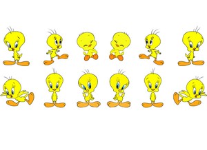 Tweety Bird Sylvester Cat Art Nails Avarice Kayo Looneytunes