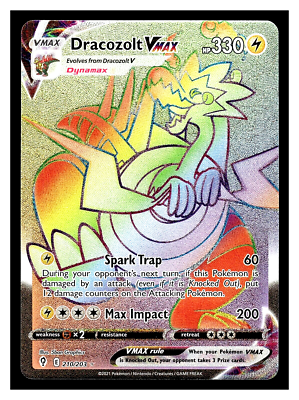 dracozolt vmax pokemon card value V & Set - Evolving Skies 058/203 & 059/203 if this Pokmon is damaged by an attack (even if it is Knocked Out) Pokemon Evolving Skies Dracozolt VMAX