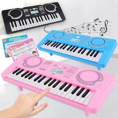 Childrens 37 Key Electric Piano Educational And Portable Kids Musical Toys