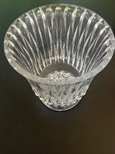 Vintage Home Deco Vase Heavy Crystal Pedestal Decorative Dish
