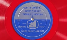 SENCORE SS117 Sweep Circuit Analyzer RED Vinyl 10" Record Simplify Trouble