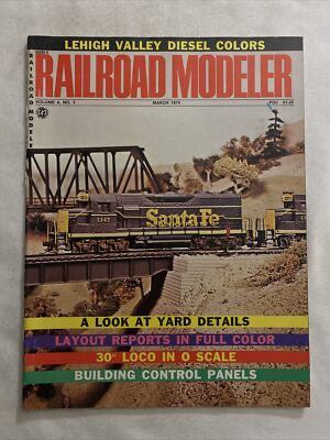 1974 March Railroad Modeler Magazine Idiots Approach To Locomotives (MH843)