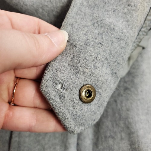 Vintage Pendleton Mens Wool Flight Bomber Jacket Size L Gray Workwear Utility - Picture 9 of 11
