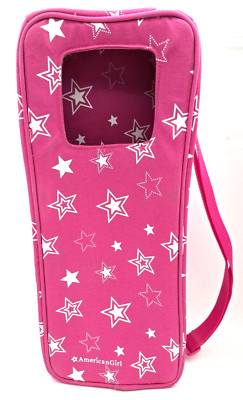 American Girl Pink Starry Doll Carrier Travel Tote Holder Case Retired 2011 NWT