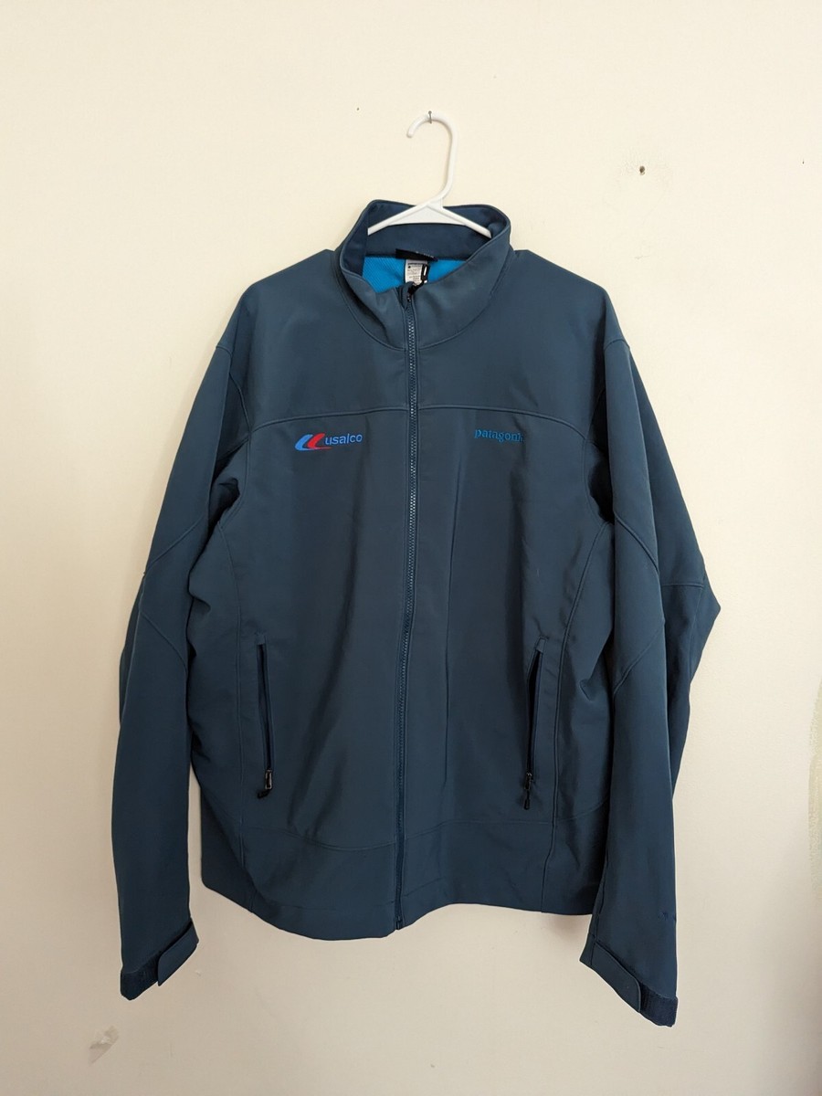 Patagonia Men Soft Shell Jacket Full Zip Polartec Blue