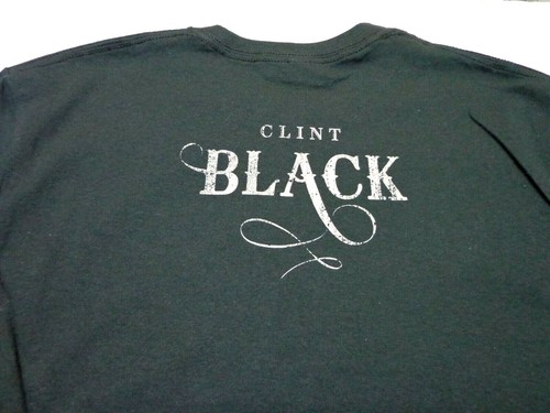 Clint Black 'Put Yourself In My Shoes' Black Country Music T Shirt Size Small - Picture 2 of 8