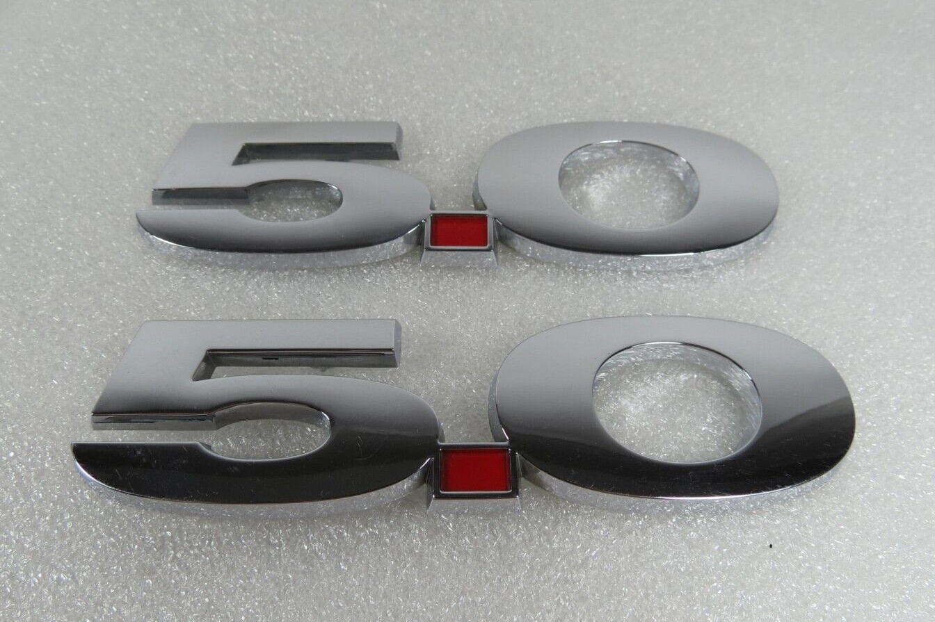 2011-2014 Ford Mustang GT 5.0 Emblems For Front Fenders Badge Nameplate Numbers
