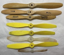 Vtg Top Flite 10-6 12-6 Mercury 12-4 Wood Tornado 9-6 RC Airplane Propellers