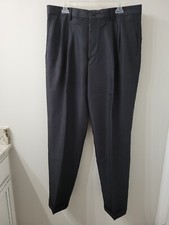 Murano Black Slim Fit Pleated Front Dress Pants, Size 36 X 32