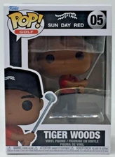 Funko Pop! Sports Golf Tiger Woods #05 with POP Protector Sun Day Red