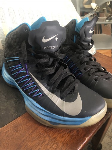 nike hyperdunk black and blue