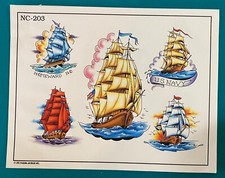Spaulding and Rogers Tattoo Flash Sheet NC-203
