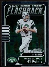 Joe Namath Card 2020 Absolute Fantasy Flashback #7 