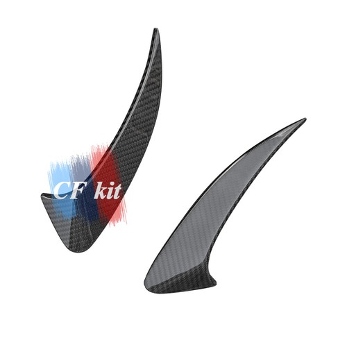 FOR MERCEDES BENZ W118 CLA35 A45 AMG DRY CARBON FIBER REAR BUMPER FINS SPLITTE - Foto 3 di 14