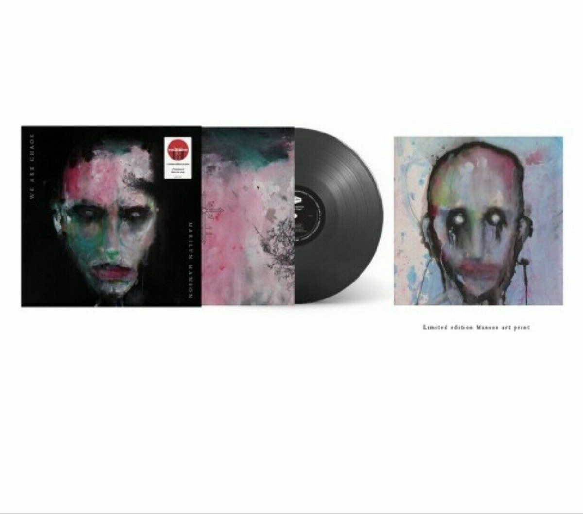 Marilyn Manson WE ARE CHAOS Limited Black Ice Color Vinyl LP