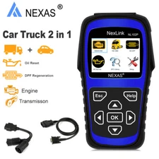 NEXAS NL102P Heavy Duty Diesel OBD2 Scanner Diagnostic Tool DPF REGEN Oil Reset