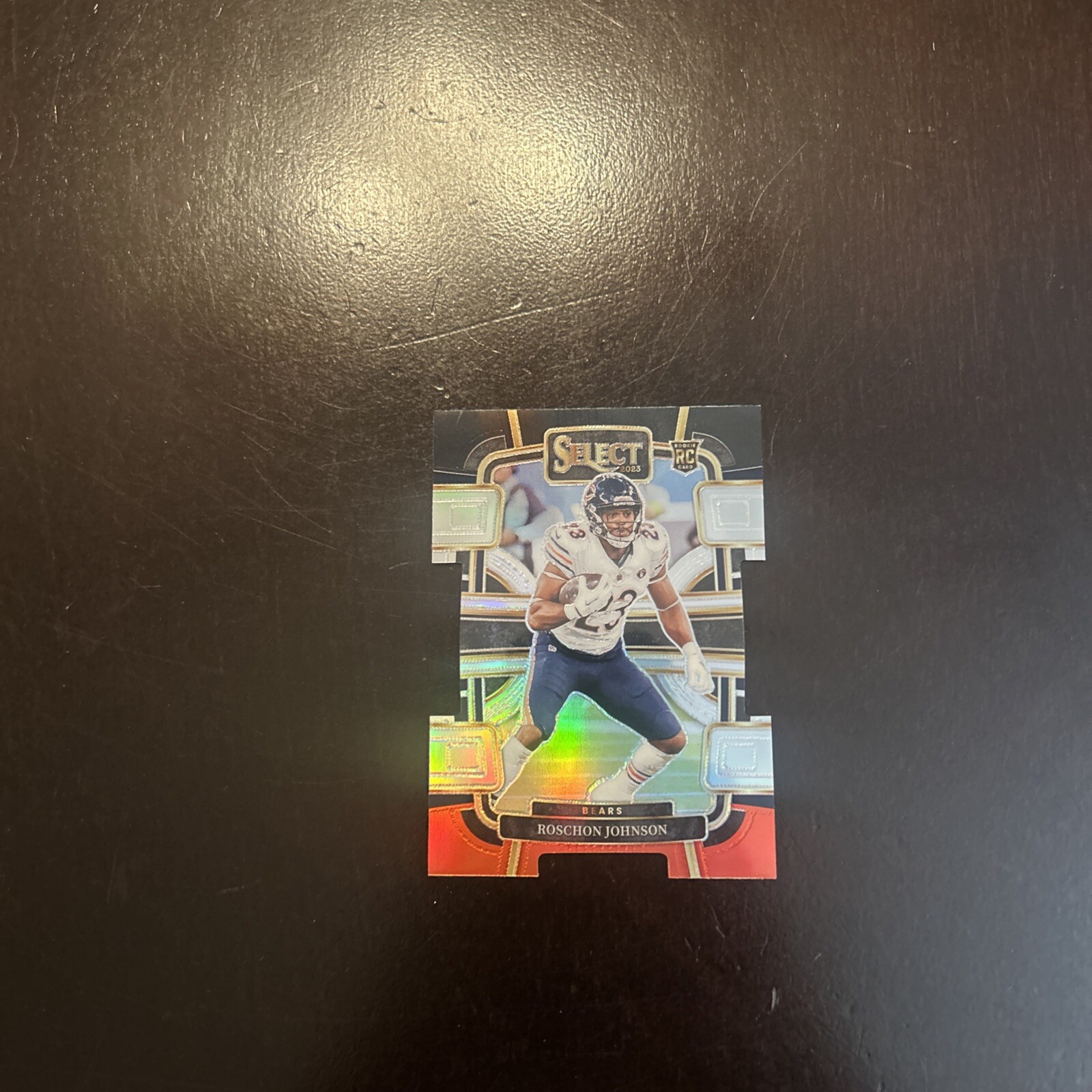 2023 Panini Select Concourse Black & Red Prizm Die Cut #19 Roschon Johnson (RC)