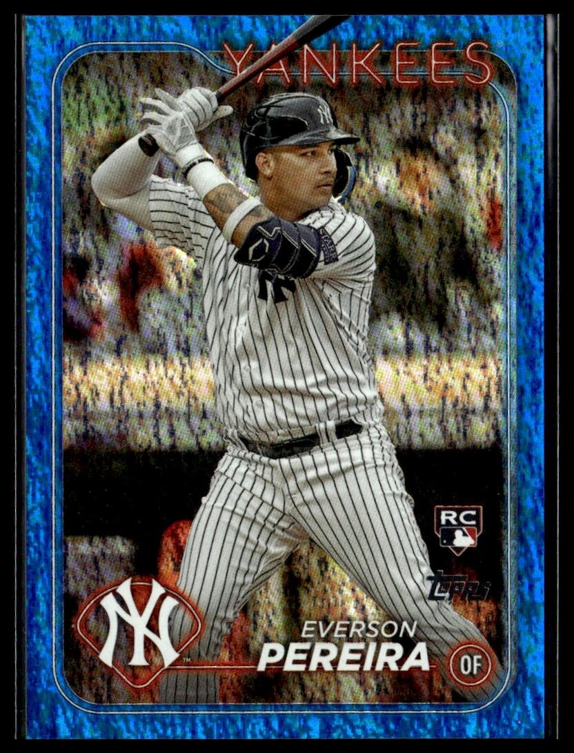 2024 Topps 461 Everson Pereira New York Yankees RC Blue Foil 645/999