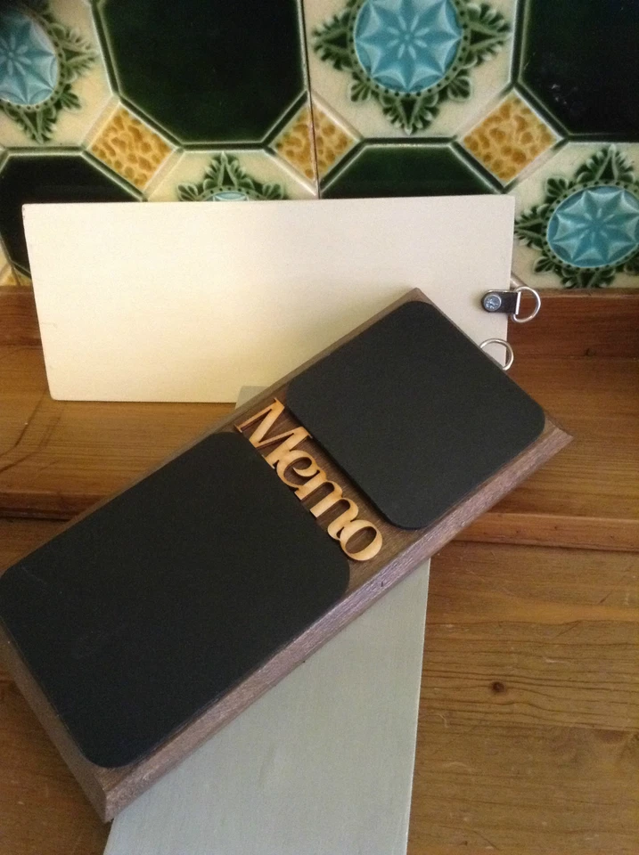 Wooden Memo French Style Petit Double Chalk Board . - Image 3 of 4