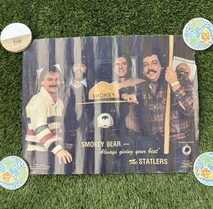 Very Rare Smokey Bear The Statler Brother Virginia Department Of Forestry Poster