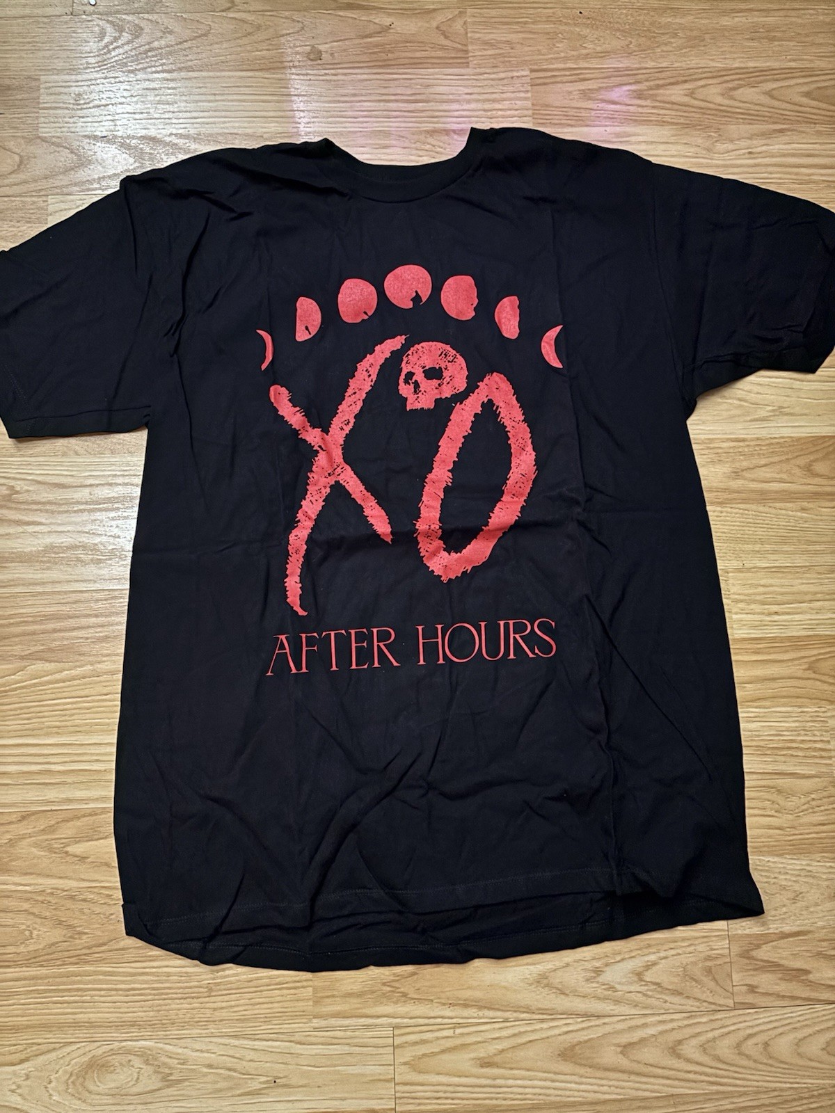 The Weeknd After Hours Black Moons T-Shirt Shortsleeve Official Issue XO