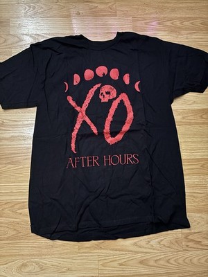 The Weeknd After Hours Black Moons T-Shirt Shortsleeve Official Issue XO